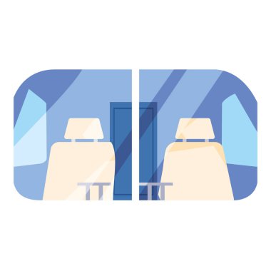 İzole edilmiş uçak simgesi vektör tasarımı