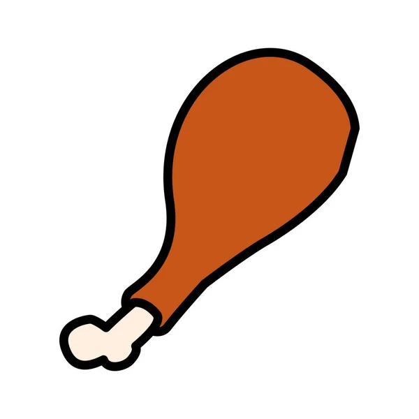 Isolated chicken icon vector design — Stock Vector