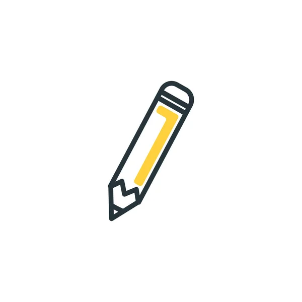 Design de vetor de preenchimento de ferramenta de lápis isolado — Vetor de Stock