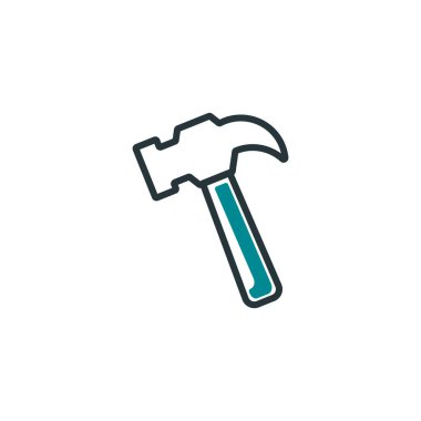 Isolated construction hammer icon fill vector design