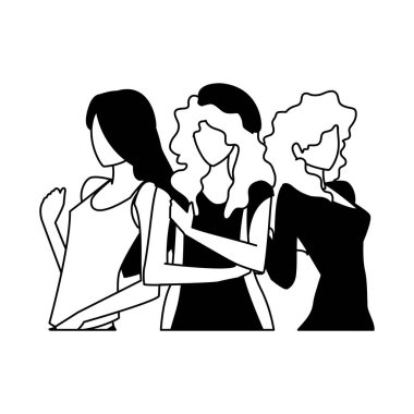 Süpermodel kadın avatar vektör tasarımı