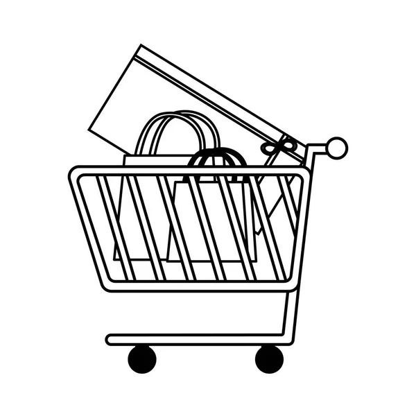 Shopping cart vector design — Stock Vector