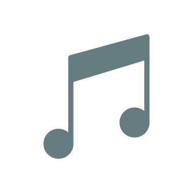 Beyaz arka planda müzik notası