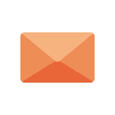 zarf beyaz arkaplanda kapatıldı