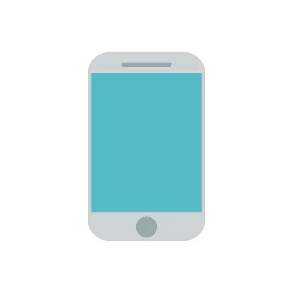 Tela do smartphone no fundo branco —  Vetores de Stock