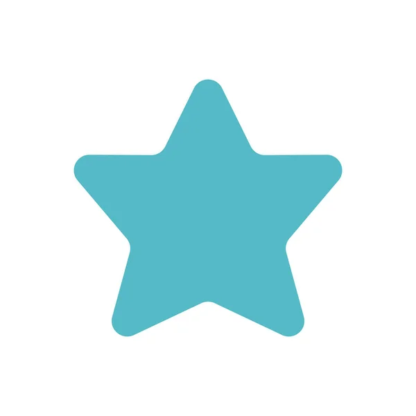 Голубая звезда на белом фоне — стоковый вектор