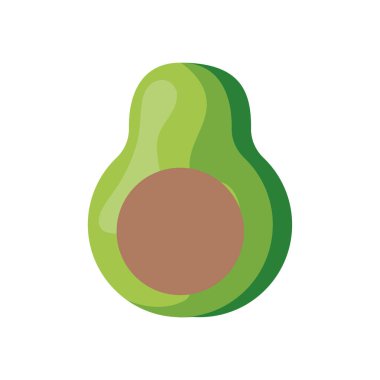 beyaz arka plan taze avokado sağlıklı