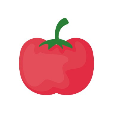 Beyaz arka planda lezzetli domates