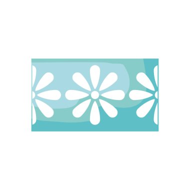 Beyaz arkaplanda Meksika dekoratif çelengi