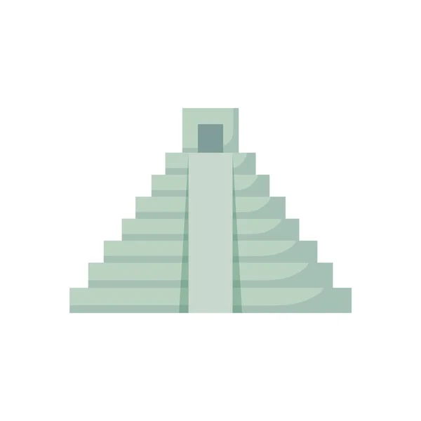 白色背景的阿兹特克神庙 — 图库矢量图片