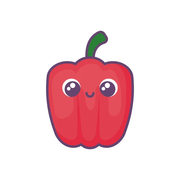 Delicioso tomate sobre fondo blanco — Vector de stock