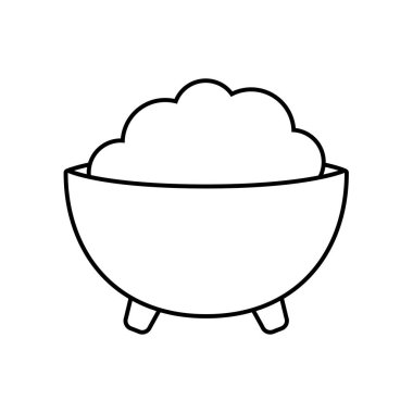 Beyaz arka planda guacamole ile kase