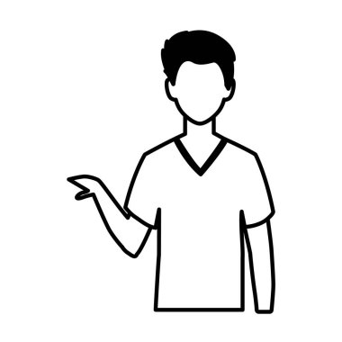 adam beyaz arka plan üzerinde meçhul