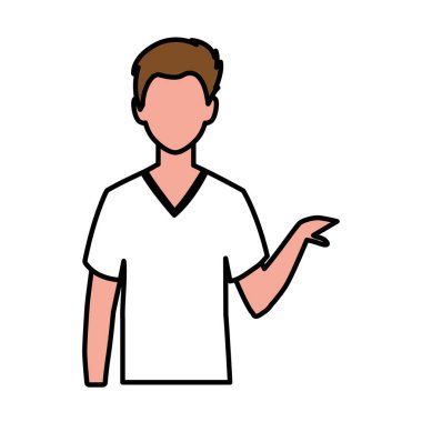 adam beyaz arka plan üzerinde meçhul