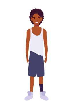 genç adam ayakta beyaz zemin üzerine