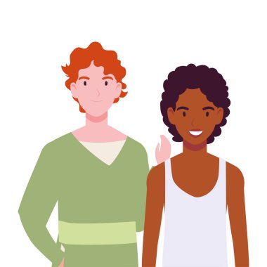 Beyaz arka planda farklı pozları olan erkekler