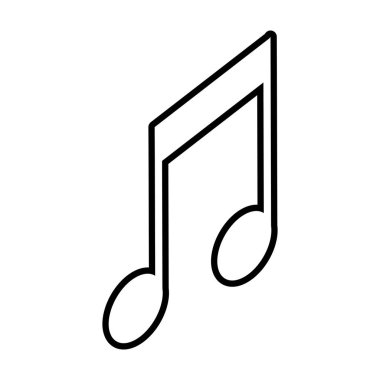 Beyaz arka planda müzik notası