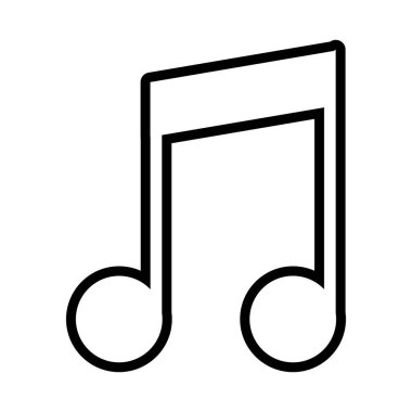 Beyaz arka planda müzik notası