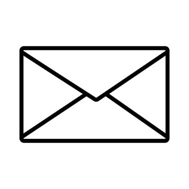 zarf beyaz arkaplanda kapatıldı