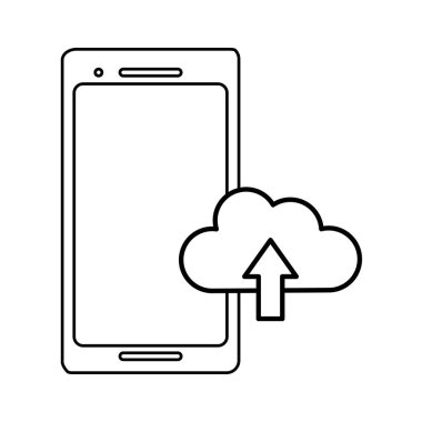 beyaz arka planda akıllı telefon ekranı