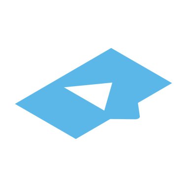 Beyaz arkaplanda çalma düğmesi olan çerçeve