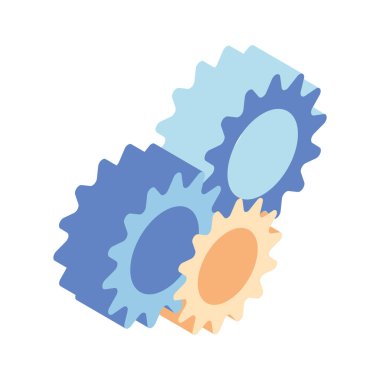 beyaz arkaplanda dişli aracı