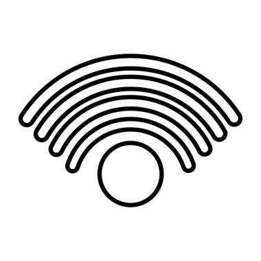 Beyaz arkaplanda wifi sembolü