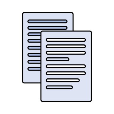 Beyaz arkaplanda sayfa sayfa