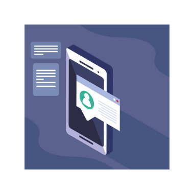 smartphone screen with mobile applications