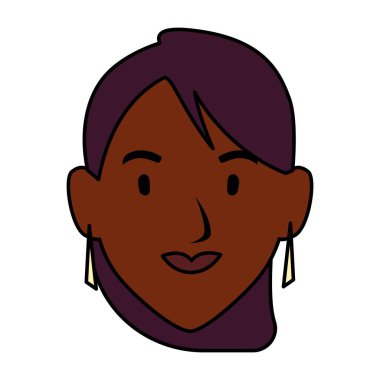 Beyaz arka planda gülümseyen kadın başkanı