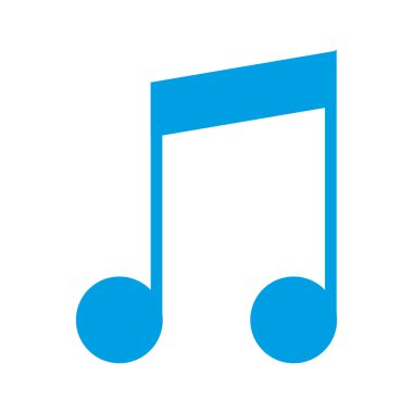 Beyaz arka planda müzik notası