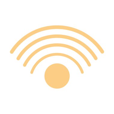 Beyaz arkaplanda wifi sembolü