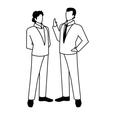 Çeşitli görüşleri olan işadamları, pozlar