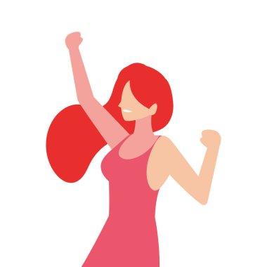 Beyaz arka planda yüzü olmayan genç bir kadın.