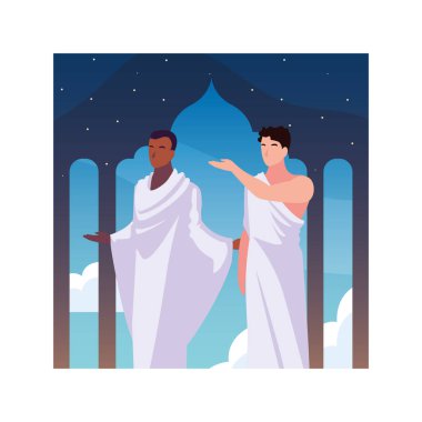 Erkekler hacca, Dhul Hijjah gününe.