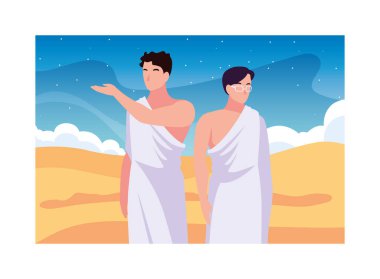 Erkekler hacca, Dhul Hijjah gününe.