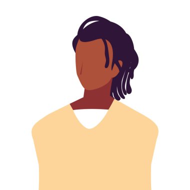 Beyaz arka plandaki genç adam.