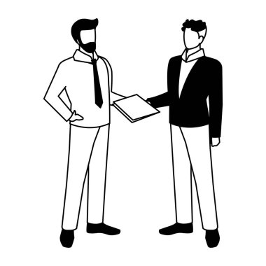 Çeşitli görüşleri olan işadamları, pozlar