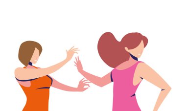 Dans eden kadınlar, poz, parti, dans kulübü