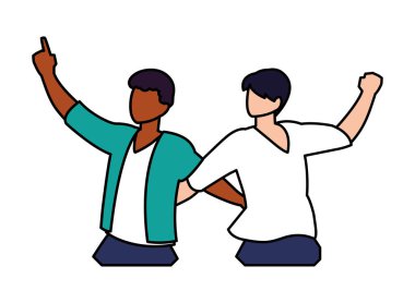 Dans eden erkekler, poz, parti, dans kulübü