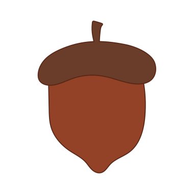 İzole edilmiş palamut meyve vektör tasarımı