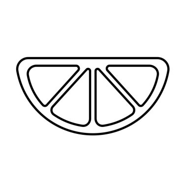 İzole edilmiş limon meyve vektör tasarımı