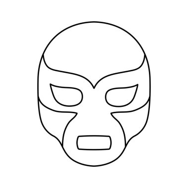 İzole edilmiş Meksika maskeli vektör tasarımı