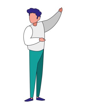 İzole edilmiş Avatar Adam vektör tasarımı