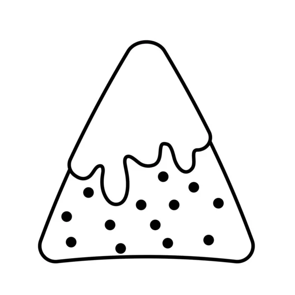 Μεμονωμένη μεξικανική nacho διανυσματική σχεδίαση — Διανυσματικό Αρχείο