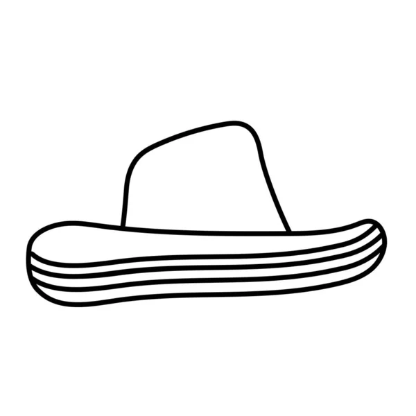 Izolovaný design mexického vektoru klobouku — Stockový vektor