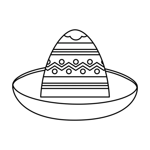 Изолированный мексиканский вектор шляпы — стоковый вектор