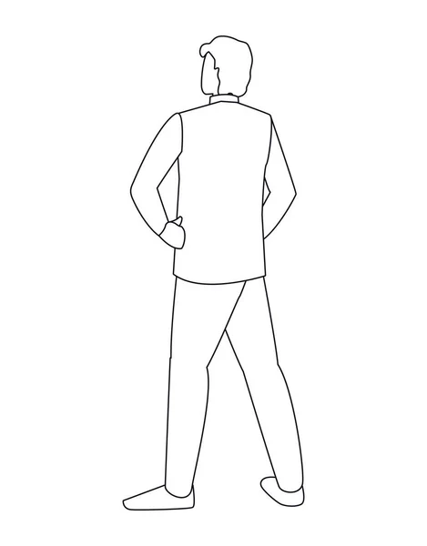 Μεμονωμένος avatar άνθρωπος του πίσω διανυσματικού σχεδιασμού — Διανυσματικό Αρχείο