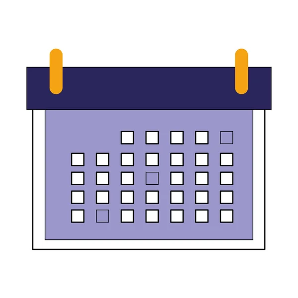 Elszigetelt naptár ikon vektor kialakítása — Stock Vector