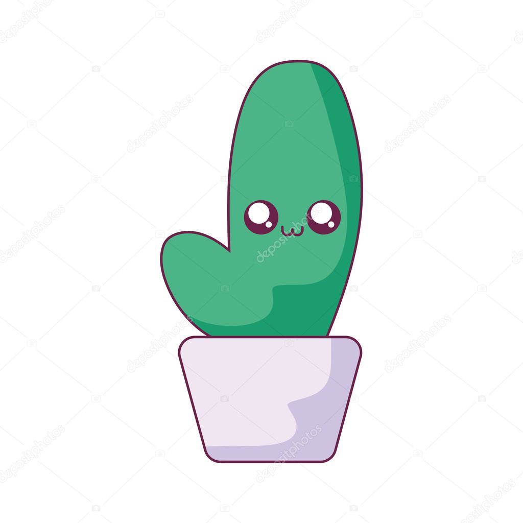 Kawaii cactus cartoon vector design